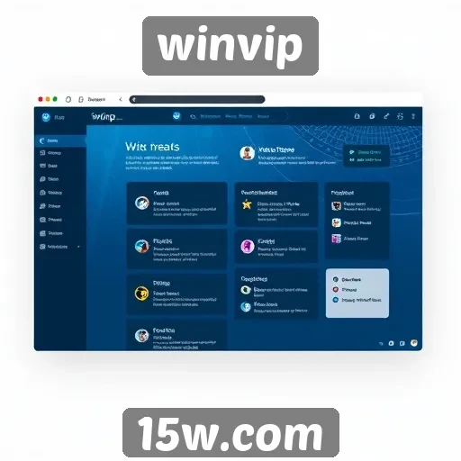 Interface do usuário do winvip é intuitiva e fácil de navegar